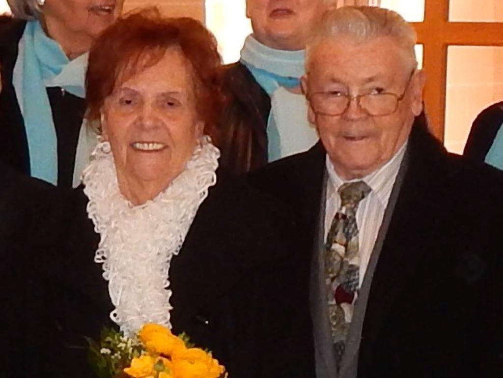 Alfred und Irene bei ihrer Diamantenen Hochzeit im Febr.2020