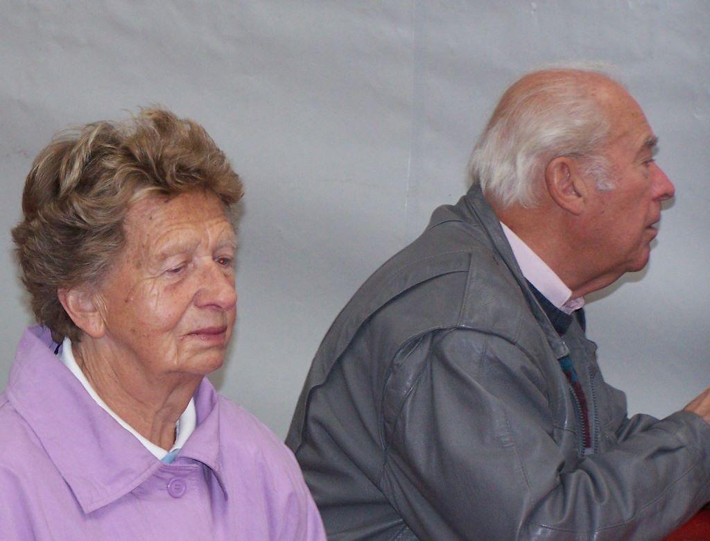 Artur Repple im Alter von 80 Jahren mit seiner Fau Hilde