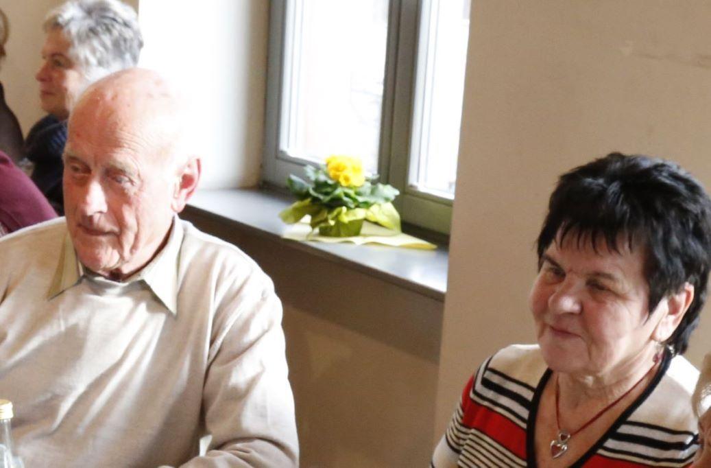 Sonntagskaffee 2015, Werner Weber mit Frau Maria