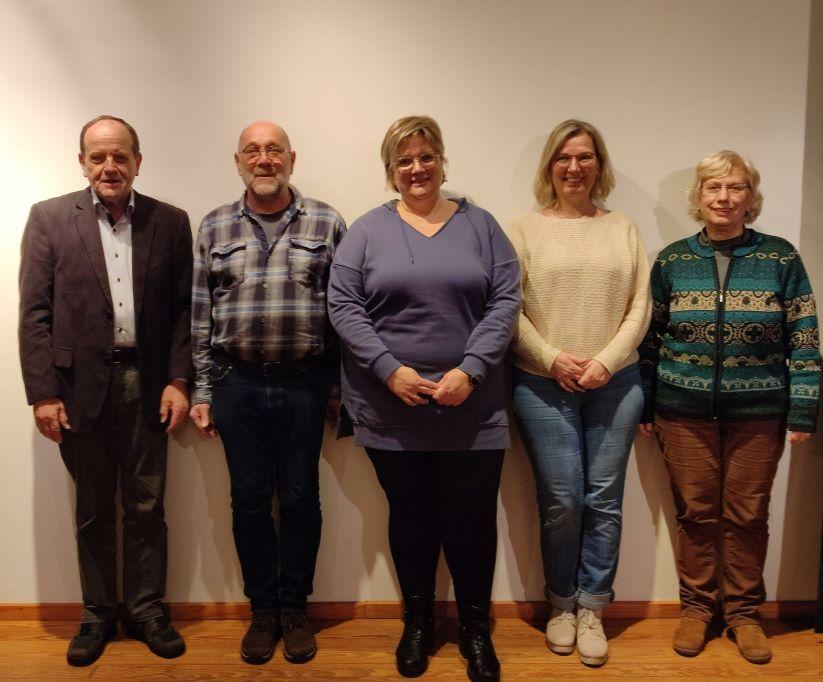 der neu gewählte Vorstand, Jahreshauptversammlung 2024